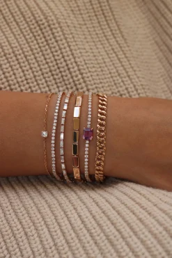 Discount BAGUETTE DIAMOND BRACELET Diamond Link