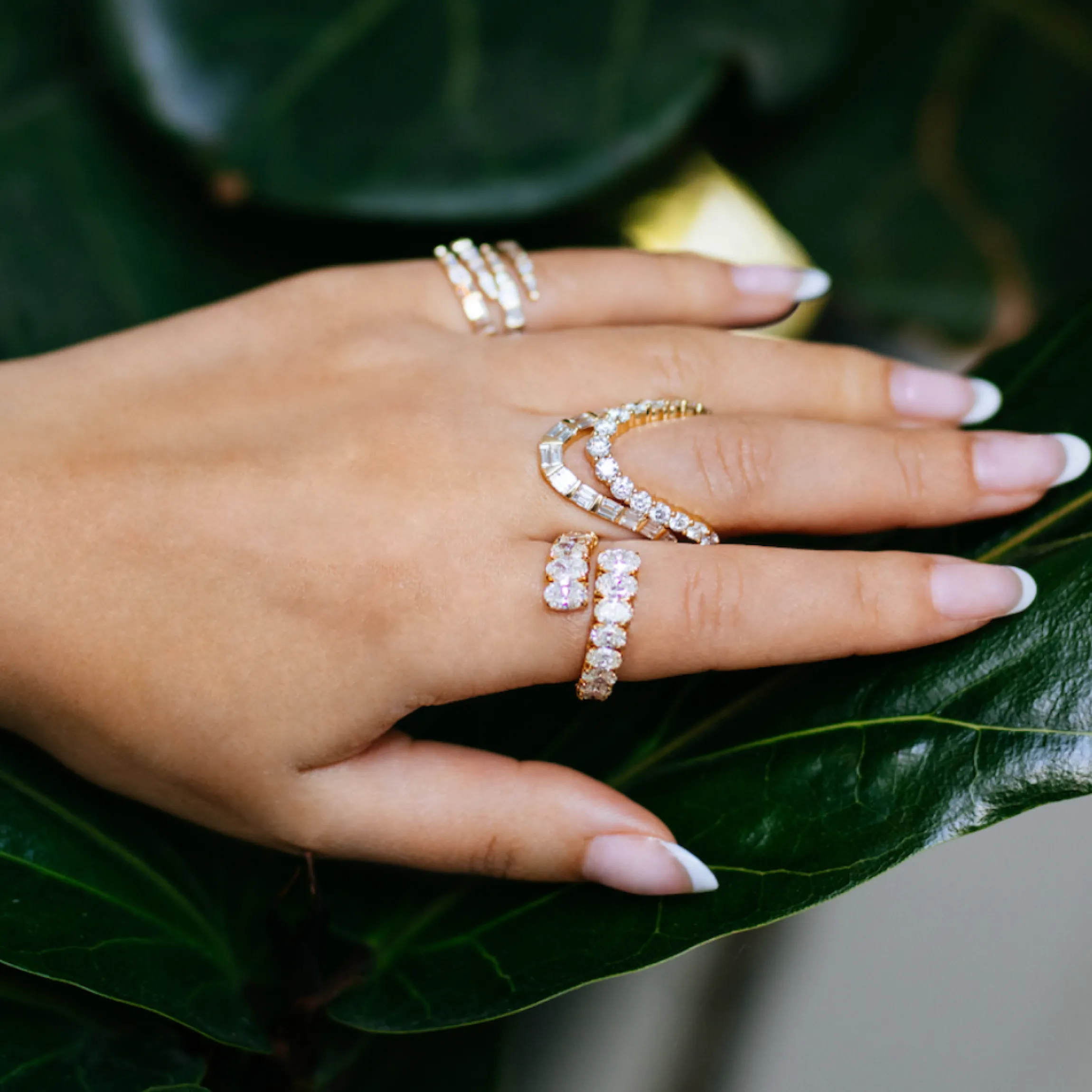 Store BAGUETTE DIAMOND ULLA RING Stacking