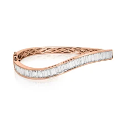 Outlet BAGUETTE DIAMOND WAVE BANGLE Bangles