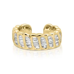 Best Sale BAGUETTE DIAMOND ZOE EAR CUFF Ear Cuffs