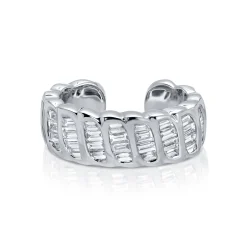 Best Sale BAGUETTE DIAMOND ZOE EAR CUFF Ear Cuffs