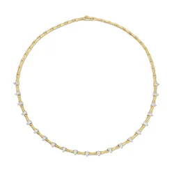 New BAMBOO CHOKER WITH PEAR DIAMONDS Chokers