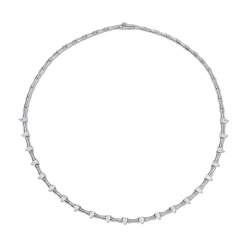 New BAMBOO CHOKER WITH PEAR DIAMONDS Chokers