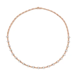 New BAMBOO CHOKER WITH PEAR DIAMONDS Chokers