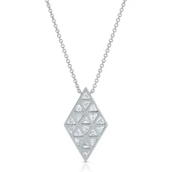 Online BEZELED DOUBLE TRILLLION PENDANT Pendants