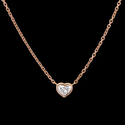 Cheap BEZELED HEART DIAMOND PENDANT .40 Pendants