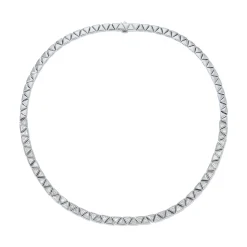 Best Sale BEZELED TRILLION DIAMOND CHOKER Chokers