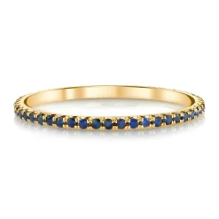 New BLUE SAPPHIRE ETERNITY BAND Eternity|Stacking