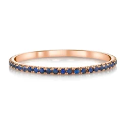 New BLUE SAPPHIRE ETERNITY BAND Eternity|Stacking