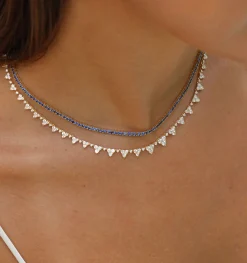 Sale BLUE SAPPHIRE HEPBURN CHOKER 16 Chokers