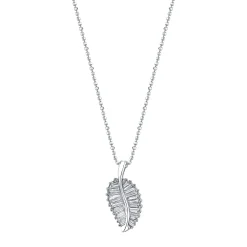 Clearance CLASSIC PALM LEAF DIAMOND NECKLACE Pendants