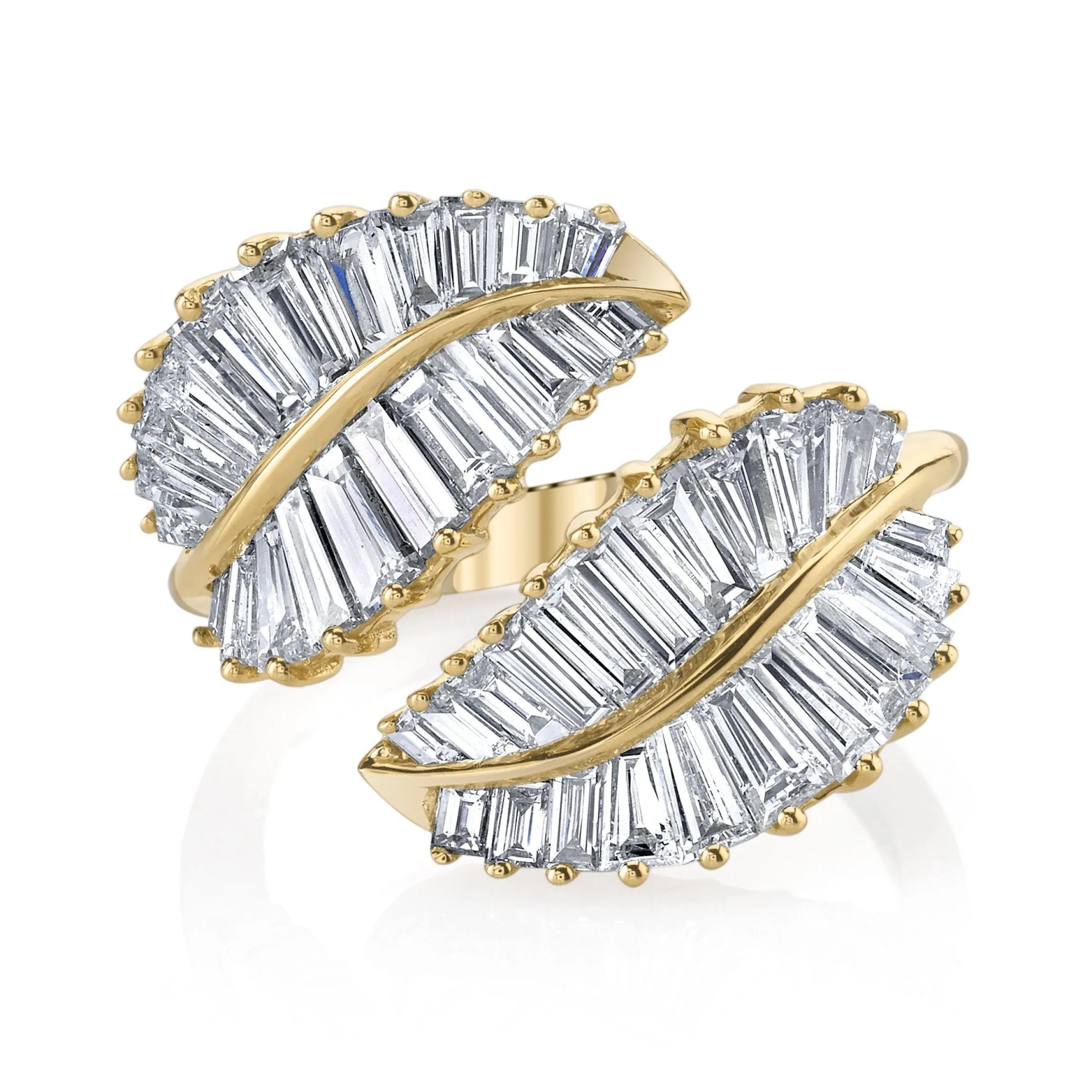 Clearance CLASSIC PALM LEAF DIAMOND RING Leaf