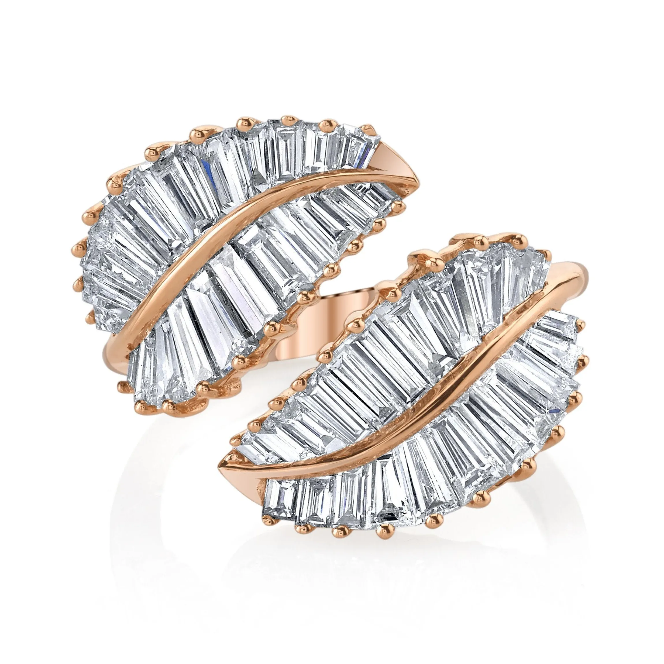Clearance CLASSIC PALM LEAF DIAMOND RING Leaf