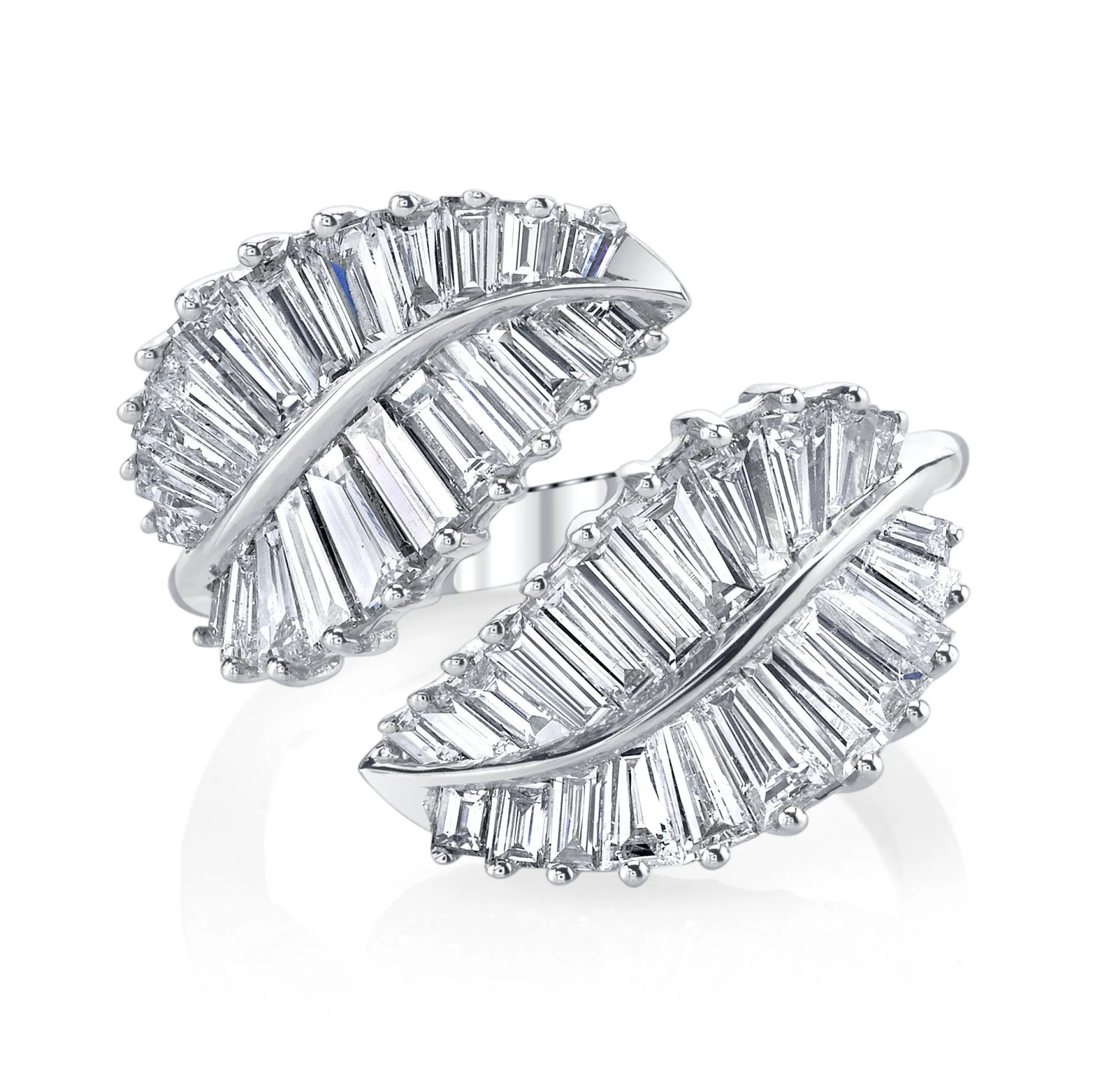 Clearance CLASSIC PALM LEAF DIAMOND RING Leaf