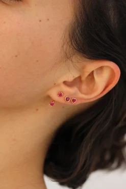 Outlet CLASSIC RUBY ORBIT EARRING Orbit