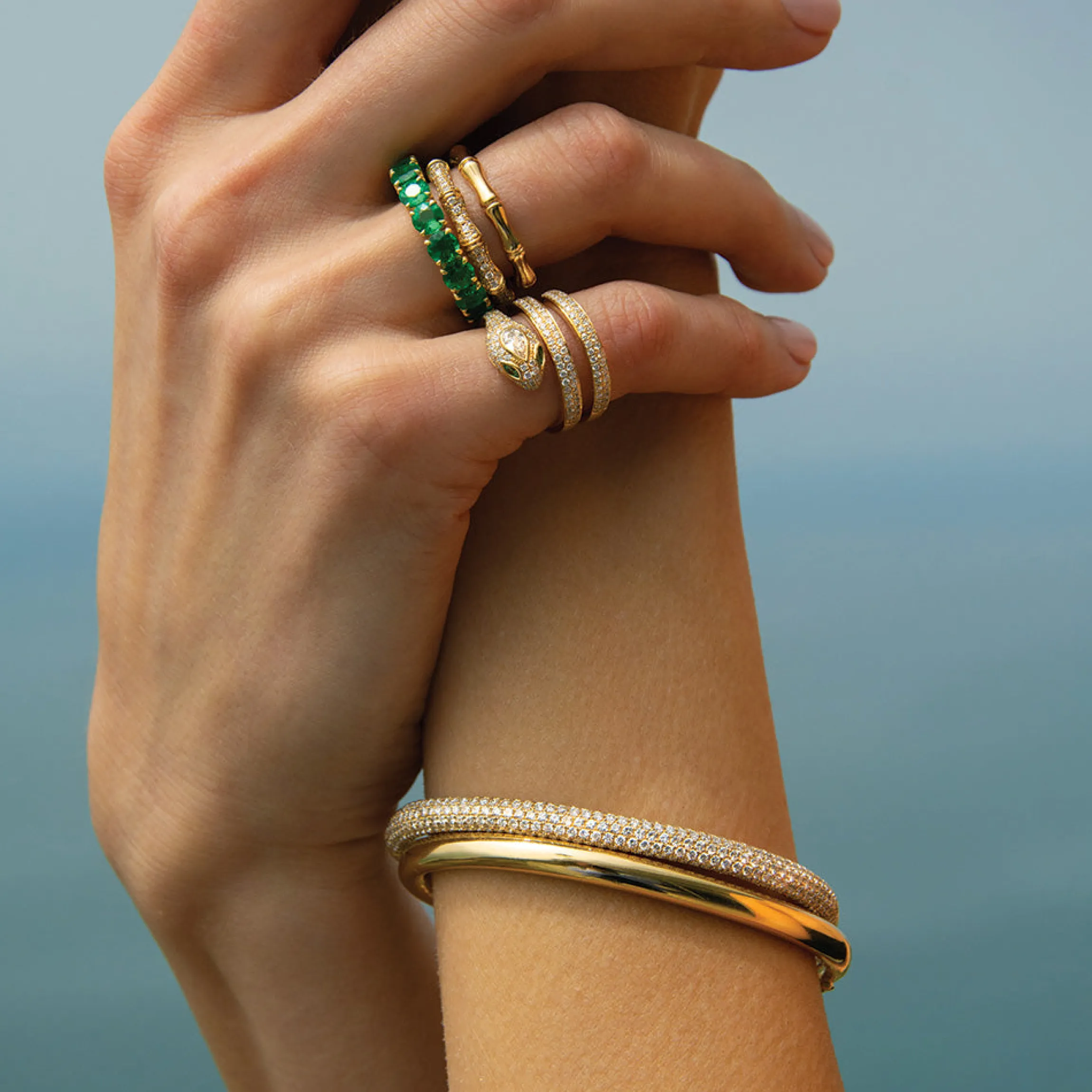 Hot COSMO OVAL BANGLE Bangles