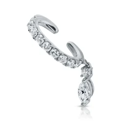 Best DELILAH EAR CUFF WITH MARQUISE DIAMOND DROP Ear Cuffs
