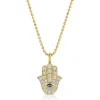 Outlet DIAMOND AND BLUE SAPPHIRE HAMSA PENDANT One Of A Kind