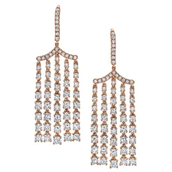 Clearance DIAMOND CHANDELIER EARRINGS Long