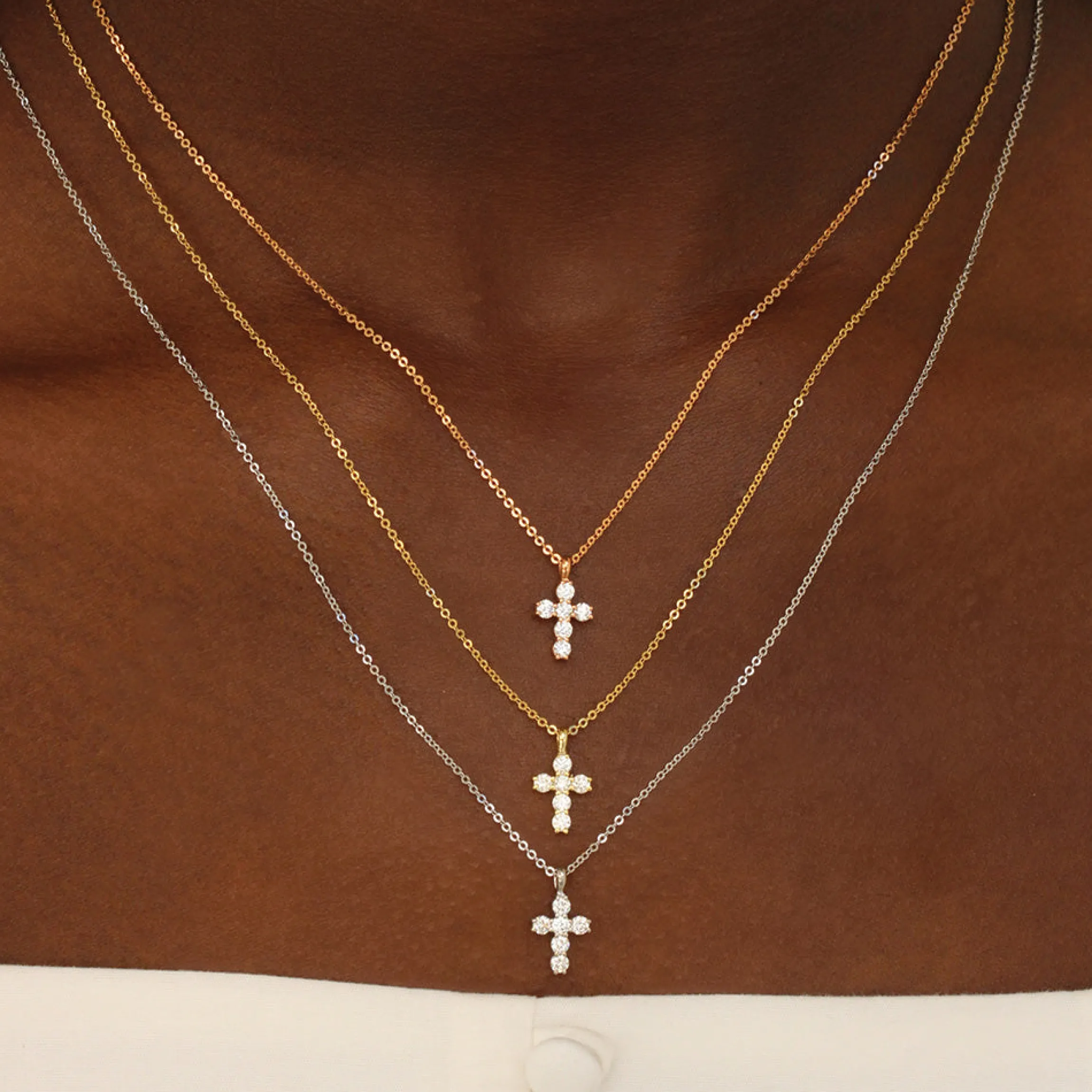 Outlet DIAMOND CROSS NECKLACE Pendants