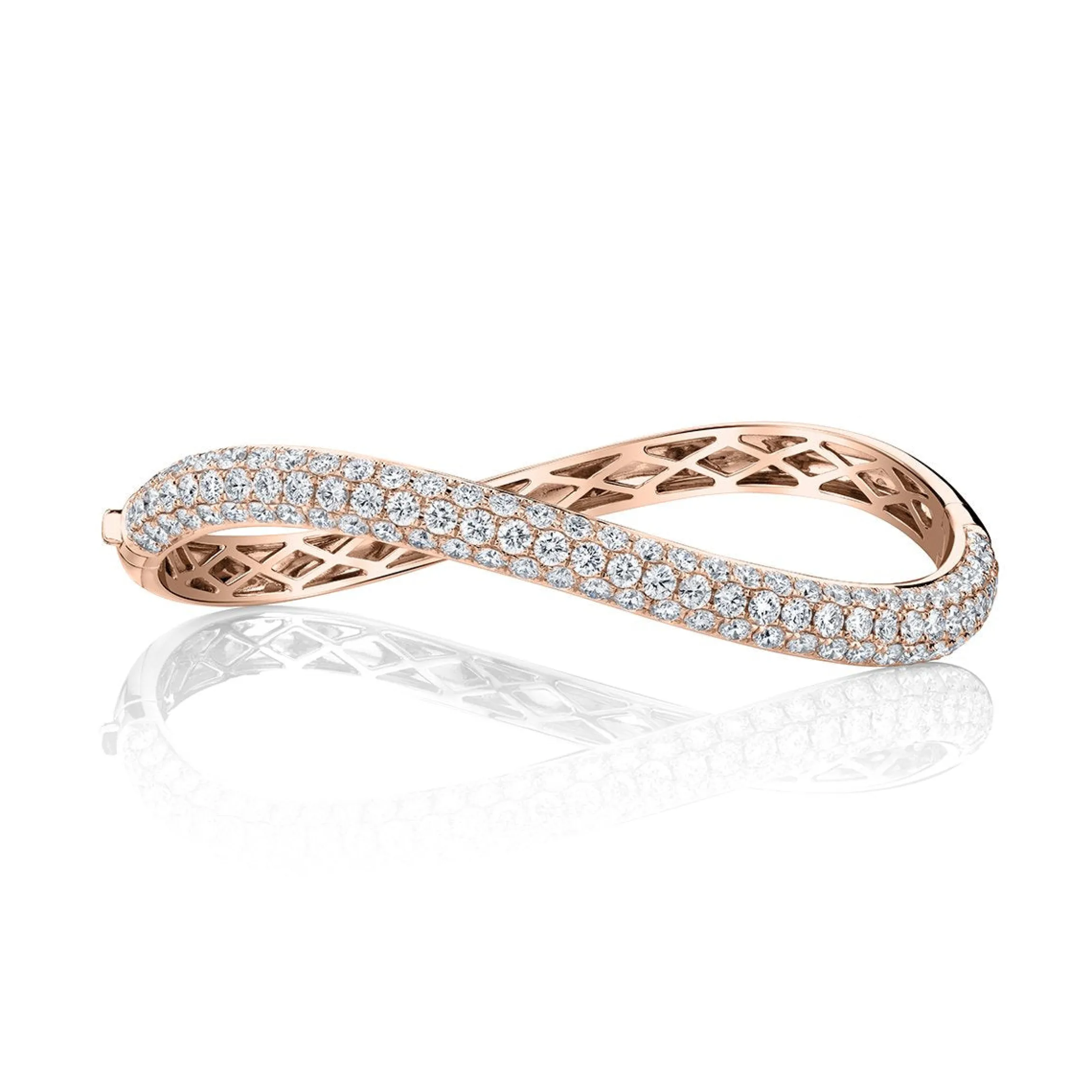 Shop DIAMOND CURVED BANGLE Bangles