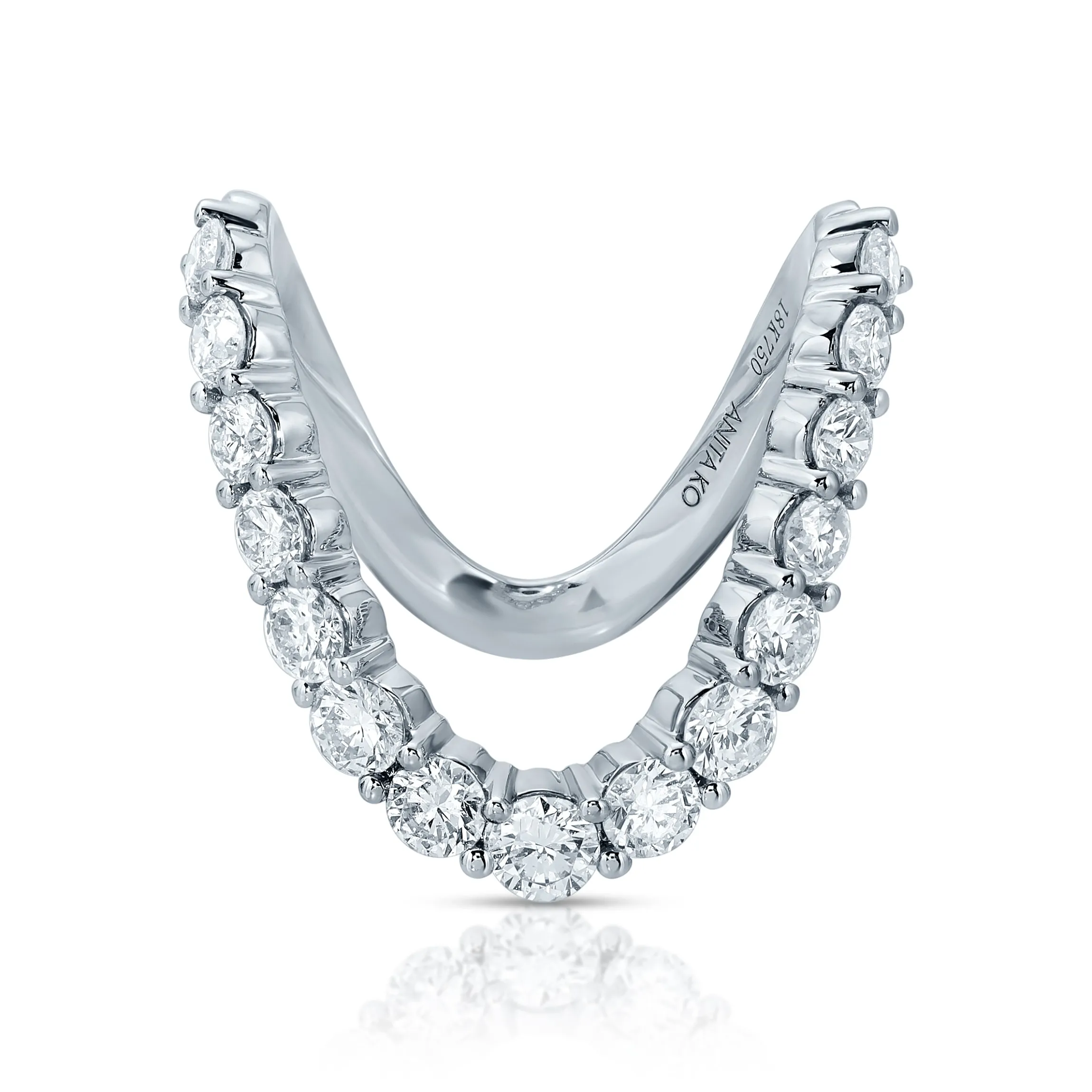 Best Sale DIAMOND CURVED RING Stacking