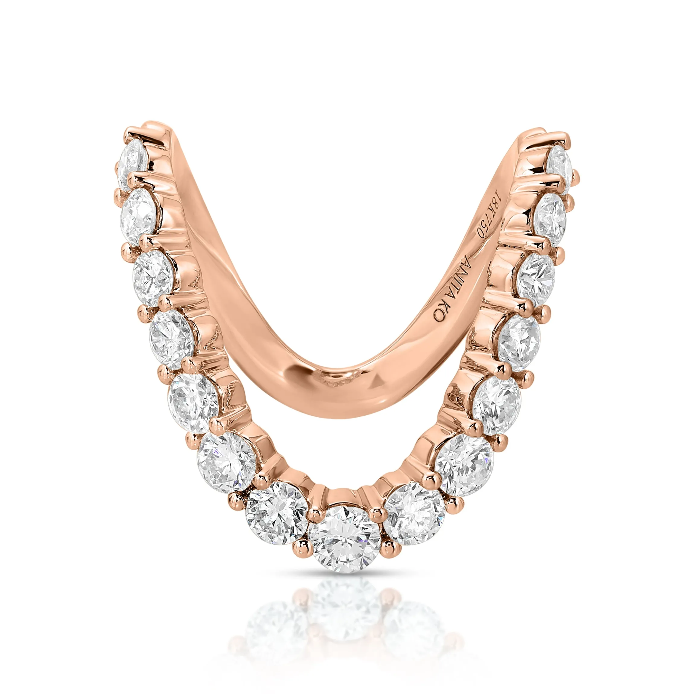 Best Sale DIAMOND CURVED RING Stacking