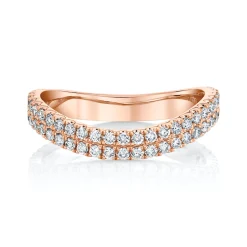 Best Sale DIAMOND CURVED RING Stacking