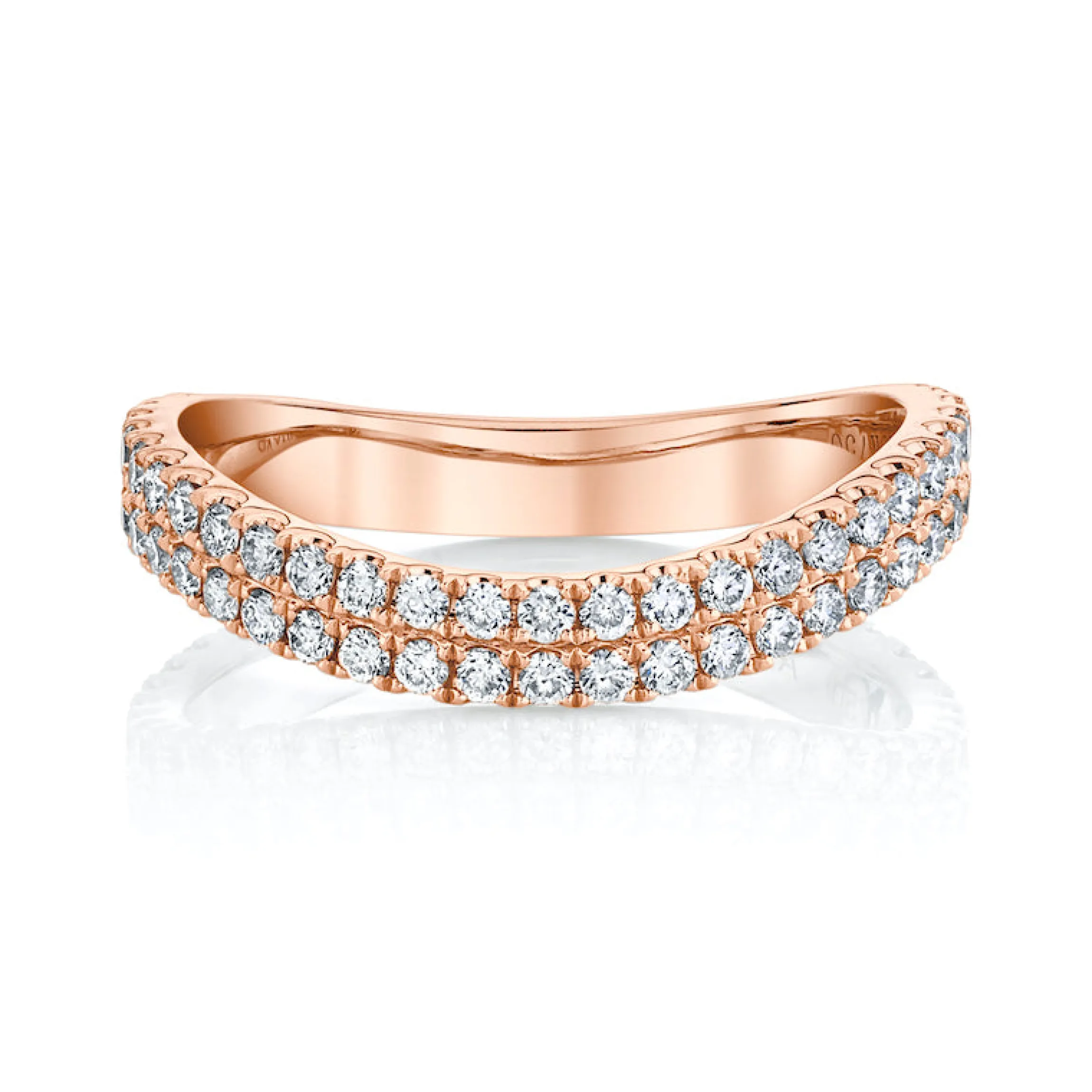 Best Sale DIAMOND CURVED RING Stacking