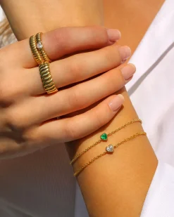 Outlet DIAMOND HEART CHAIN BRACELET Chain Link