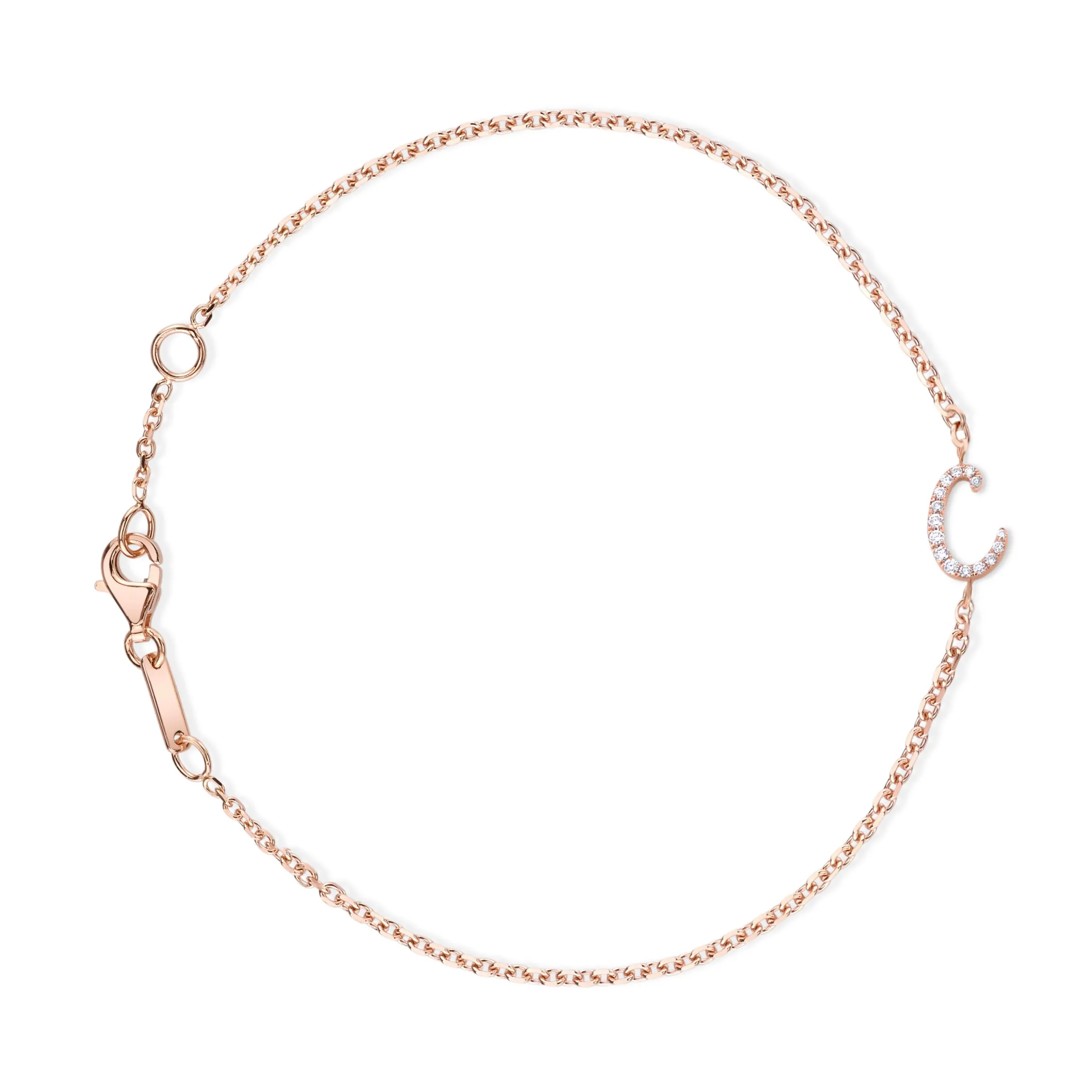 Flash Sale DIAMOND INITIAL BRACELET Diamond Initial