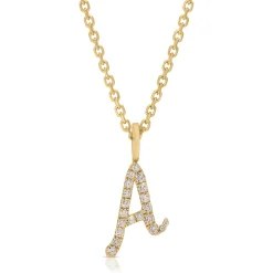 Outlet DIAMOND INITIAL DROP PENDANT Diamond Initial