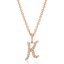 Outlet DIAMOND INITIAL DROP PENDANT Diamond Initial