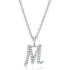 Outlet DIAMOND INITIAL DROP PENDANT Diamond Initial