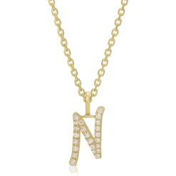 Outlet DIAMOND INITIAL DROP PENDANT Diamond Initial