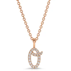 Outlet DIAMOND INITIAL DROP PENDANT Diamond Initial