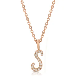 Outlet DIAMOND INITIAL DROP PENDANT Diamond Initial