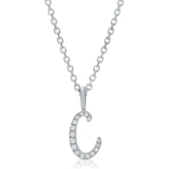Outlet DIAMOND INITIAL DROP PENDANT Diamond Initial