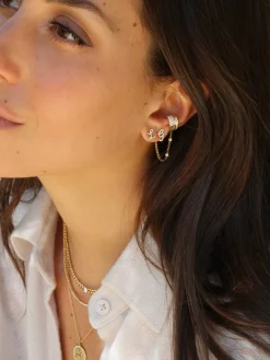 Fashion DIAMOND INITIAL STUD Diamond Initial