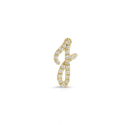 Fashion DIAMOND INITIAL STUD Diamond Initial