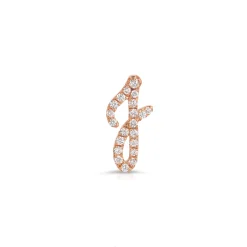 Fashion DIAMOND INITIAL STUD Diamond Initial