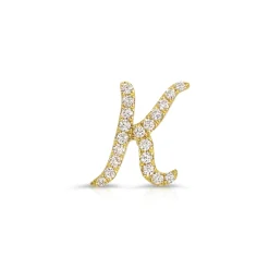 Fashion DIAMOND INITIAL STUD Diamond Initial