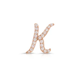 Fashion DIAMOND INITIAL STUD Diamond Initial