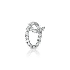 Fashion DIAMOND INITIAL STUD Diamond Initial