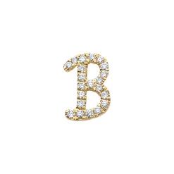 Fashion DIAMOND INITIAL STUD Diamond Initial