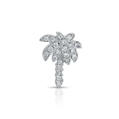 Sale DIAMOND PALM TREE STUDS Leaf