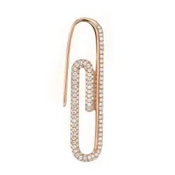 Cheap DIAMOND PAPER CLIP EARRING Safety Pins & Clips