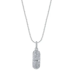 Flash Sale DIAMOND PILL NECKLACE Pendants