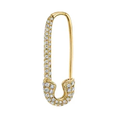 Sale DIAMOND SAFETY PIN EARRING Safety Pins & Clips