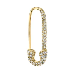 Sale DIAMOND SAFETY PIN EARRING Safety Pins & Clips